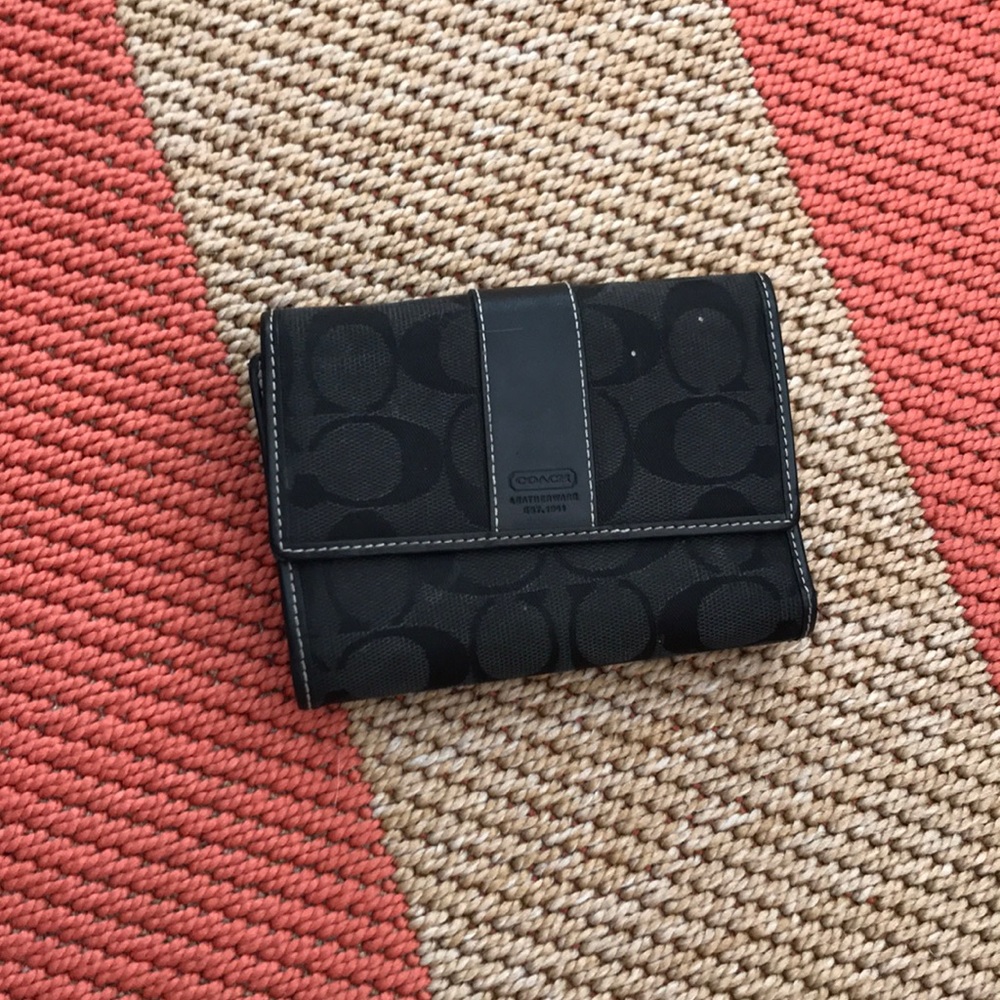 Black coach wallet